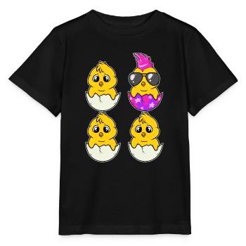 Poulet Punk Poulet Poulet Punker Bébé Individuel - T-shirt bio MINI CREATOR Stanley/Stella Enfant - noir - Devant - Mikhail (115cm)