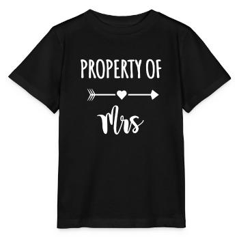 personalized property of mrs - Stanley/Stella MINI CREATOR Kids’ T-Shirt - black - Front - Mikhail (115cm)