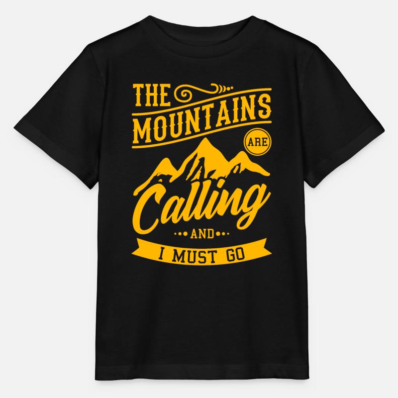 Berge - Stanley/Stella Kinder T-Shirt MINI CREATOR  - Schwarz