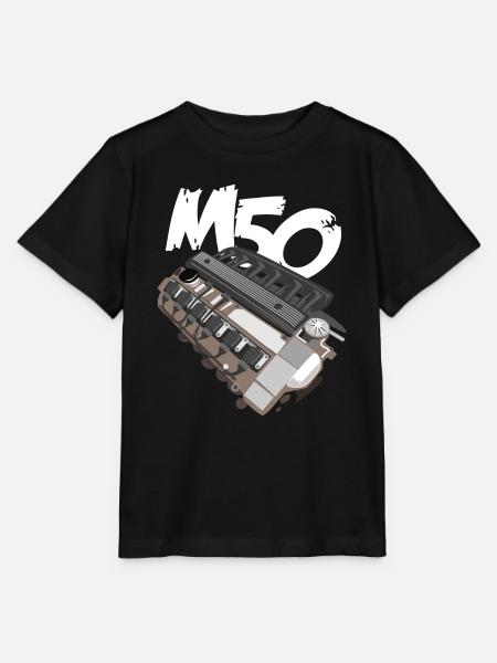 M50 Engine Motor Tuning E36 E30 Hobby Legende - Stanley/Stella Kinder T-Shirt MINI CREATOR  - Schwarz