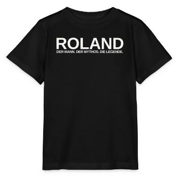 Mann Mythos Legende Roland - Stanley/Stella Kinder T-Shirt MINI CREATOR  - Schwarz - Vorne - Mikhail (115cm)