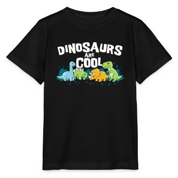 Dinosaurier Sind Cool Dino Sammlung - Stanley/Stella Kinder T-Shirt MINI CREATOR  - Schwarz - Vorne - Mikhail (115cm)
