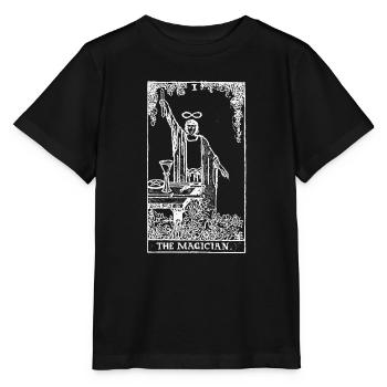 Tarot Karte The Magician - Der Magier Geschenk - Stanley/Stella Kinder T-Shirt MINI CREATOR  - Schwarz - Vorne - Mikhail (115cm)