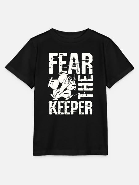 Fear the goalkeeper - Stanley/Stella MINI CREATOR Kids’ T-Shirt - black