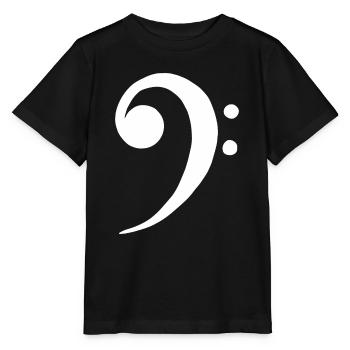 Bass Clef Bass Clef Clef Bassiste - T-shirt bio MINI CREATOR Stanley/Stella Enfant - noir - Devant - Mikhail (115cm)