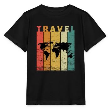 Voyage amis cadeaux t-shirts voyage de vacances - T-shirt bio MINI CREATOR Stanley/Stella Enfant - noir - Devant - Mikhail (115cm)