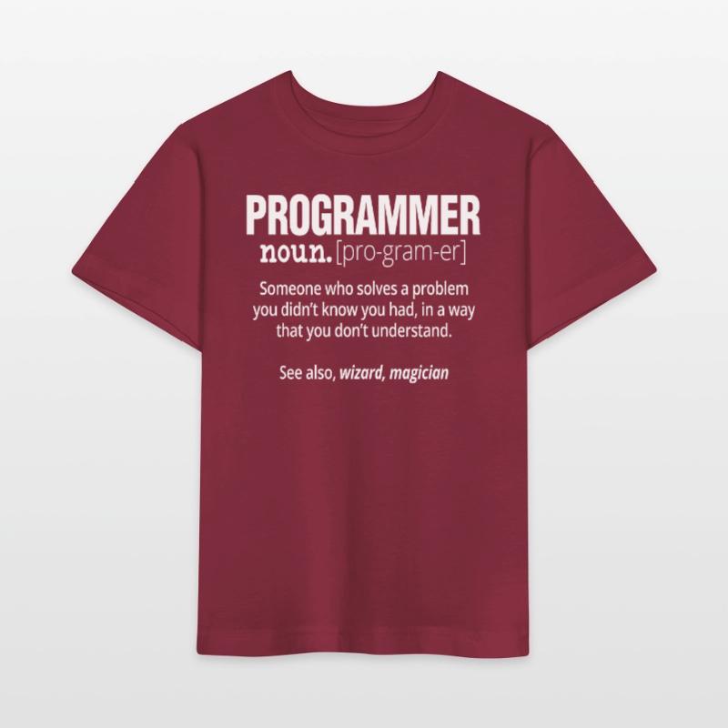 Programmer Noun Funny Software Engineer Coder Stanley/Stella MINI CREATOR Kids’ T-Shirt