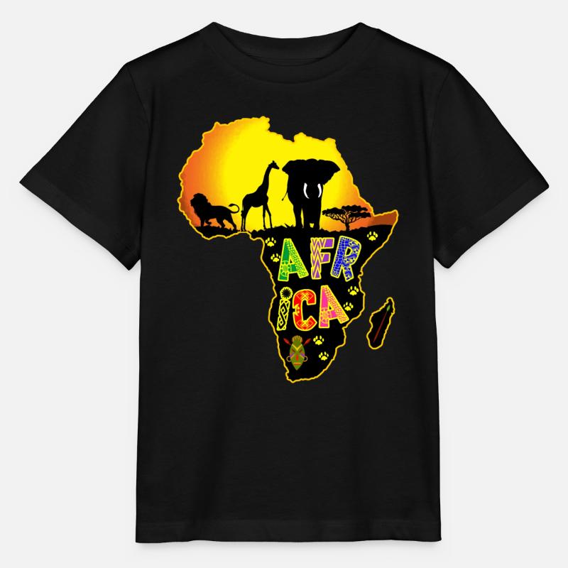 Afrika - Stanley/Stella Kinder T-Shirt MINI CREATOR - Schwarz
