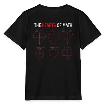 Mathe Herz Valentinstag Schule Ingenieur für Stude - Stanley/Stella Kinder T-Shirt MINI CREATOR  - Schwarz - Vorne - Mikhail (115cm)