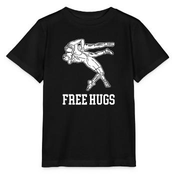 Free Hugs Ringer Wrestling Wrestling - Stanley/Stella MINI CREATOR Kids’ T-Shirt - black - Front - Mikhail (115cm)