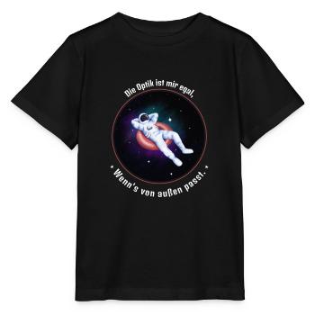 die optik - Stanley/Stella Kinder T-Shirt MINI CREATOR  - Schwarz - Vorne - Mikhail (115cm)