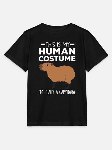 Capybara - Stanley/Stella T-shirt MINI CREATOR til børn - sort