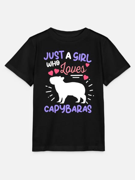 Capybara - Stanley/Stella Kinder T-Shirt MINI CREATOR  - Schwarz