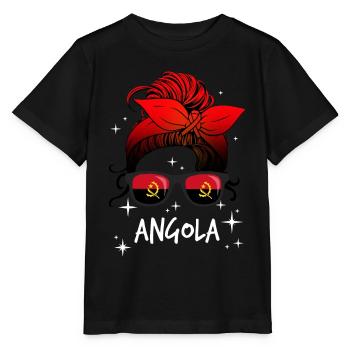Angola - Stanley/Stella MINI CREATOR Kids’ T-Shirt - black - Front - Mikhail (115cm)