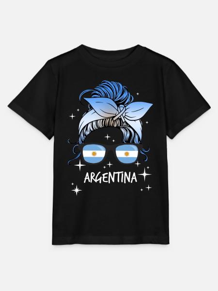 Argentinien - Stanley/Stella Kinder T-Shirt MINI CREATOR - Schwarz