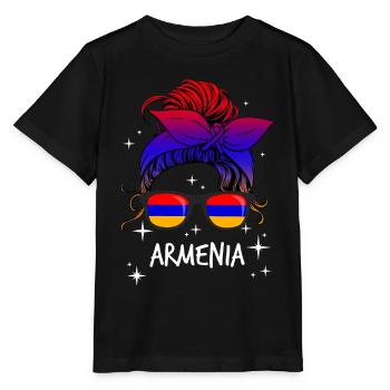Armenia - Stanley/Stella MINI CREATOR Kids’ T-Shirt - black - Front - Mikhail (115cm)