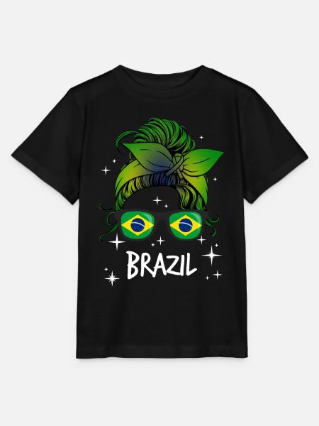 Brasilien - Stanley/Stella Kinder T-Shirt MINI CREATOR - Schwarz