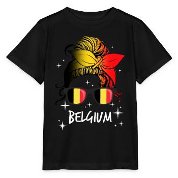 Belgium - Stanley/Stella MINI CREATOR Kids’ T-Shirt - black - Front - Mikhail (115cm)