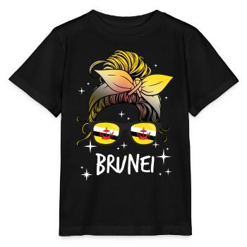 Brunei - T-shirt bio MINI CREATOR Stanley/Stella Enfant - noir - Devant - Mikhail (115cm)