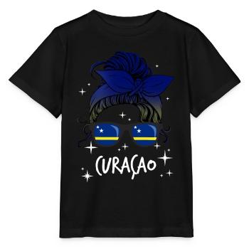 Curaçao - Stanley/Stella Kinder T-Shirt MINI CREATOR  - Schwarz - Vorne - Mikhail (115cm)