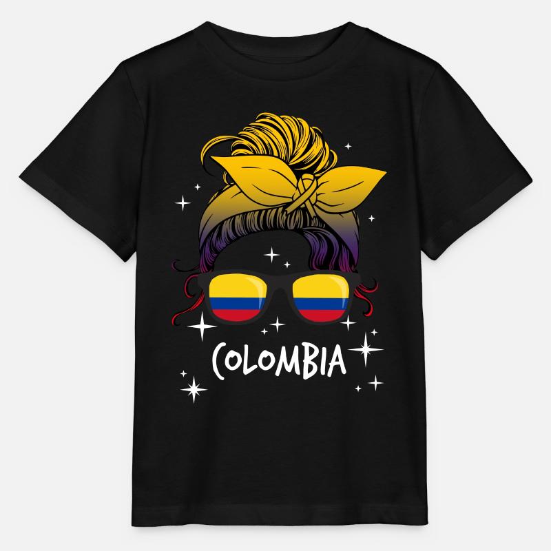 Colombia - Stanley/Stella MINI CREATOR Kids’ T-Shirt - black
