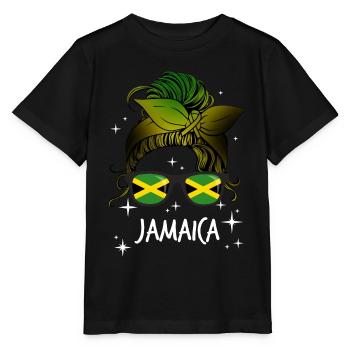 Jamaïque - T-shirt bio MINI CREATOR Stanley/Stella Enfant - noir - Devant - Mikhail (115cm)