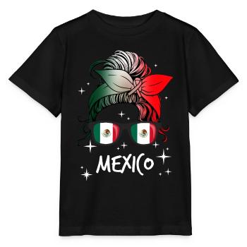 Mexico - Stanley/Stella MINI CREATOR Kids’ T-Shirt - black - Front - Mikhail (115cm)