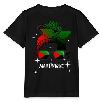 Martinique - Stanley/Stella Kinder T-Shirt MINI CREATOR  - Schwarz - Vorne - Mikhail (115cm)