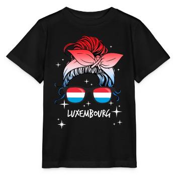 Luxemburg - Stanley/Stella Kinder T-Shirt MINI CREATOR  - Schwarz - Vorne - Mikhail (115cm)