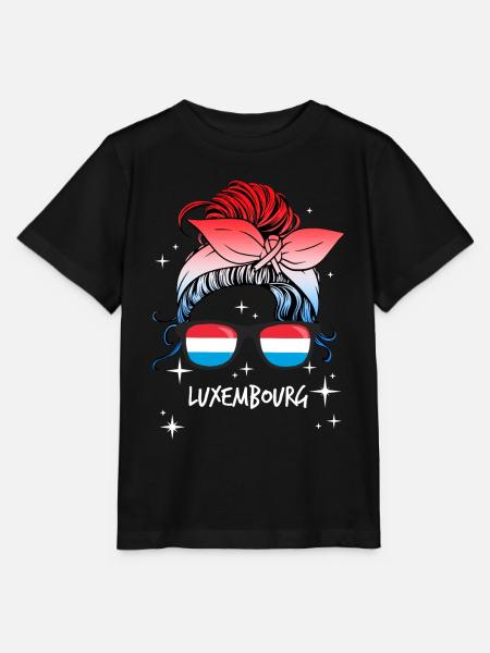 Luxembourg - T-shirt bio MINI CREATOR Stanley/Stella Enfant - noir