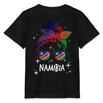 Namibia - Stanley/Stella Kinder T-Shirt MINI CREATOR  - Schwarz - Vorne - Mikhail (115cm)