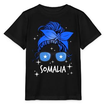 Somalia - Stanley/Stella Kinder T-Shirt MINI CREATOR  - Schwarz - Vorne - Mikhail (115cm)