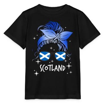Schottland - Stanley/Stella Kinder T-Shirt MINI CREATOR  - Schwarz - Vorne - Mikhail (115cm)