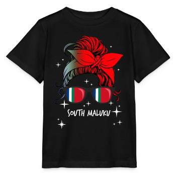 Republik Maluku Selatan - Stanley/Stella Kinder T-Shirt MINI CREATOR  - Schwarz - Vorne - Mikhail (115cm)