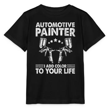 Automotive Painter Vehicle Painter - Stanley/Stella MINI CREATOR Kids’ T-Shirt - black - Front - Mikhail (115cm)