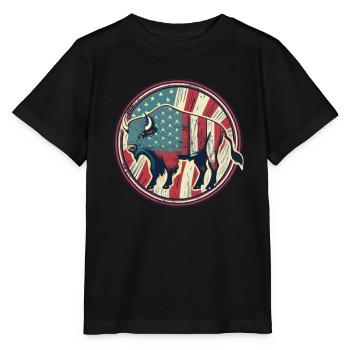 Bison - T-shirt bio MINI CREATOR Stanley/Stella Enfant - noir - Devant - Mikhail (115cm)