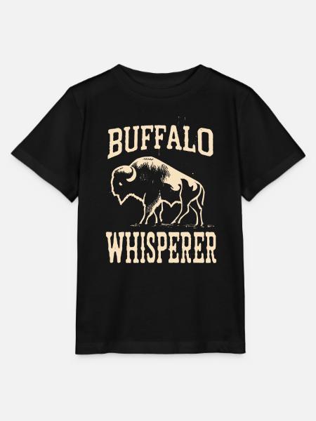 Buffalo Whisperer - Stanley/Stella Kinder T-Shirt MINI CREATOR - Schwarz