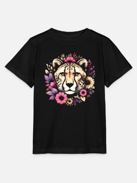 Cheetah Gepard - Stanley/Stella Kinder T-Shirt MINI CREATOR - Schwarz