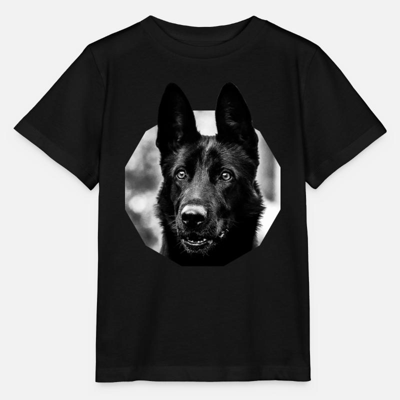 German shepherd - Stanley/Stella MINI CREATOR Kids’ T-Shirt - black