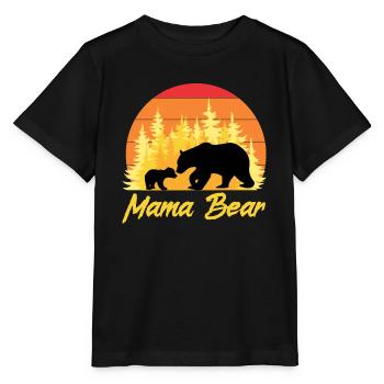 Mama Bear - Stanley/Stella MINI CREATOR Kids’ T-Shirt - black - Front - Mikhail (115cm)