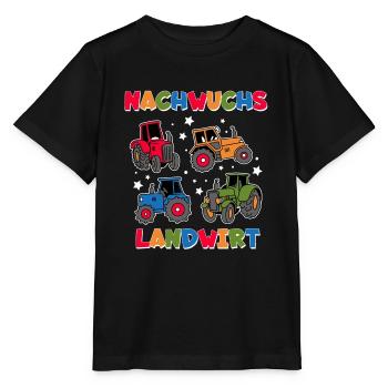Landwirtschaft Nachwuchs Landwirt Traktor - Stanley/Stella Kinder T-Shirt MINI CREATOR  - Schwarz - Vorne - Mikhail (115cm)