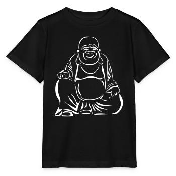 Fetter Buddha - Stanley/Stella Kinder T-Shirt MINI CREATOR  - Schwarz - Vorne - Mikhail (115cm)