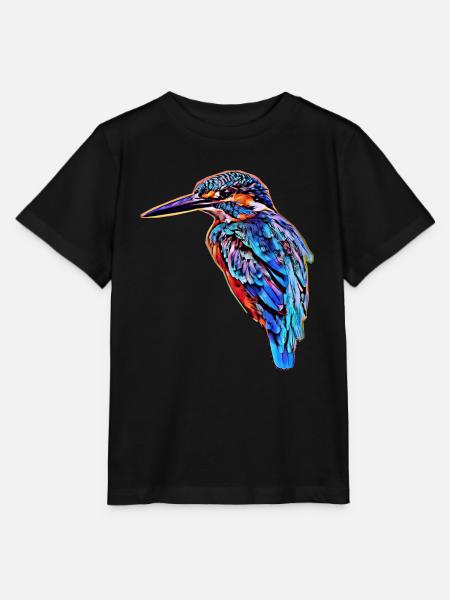 Eisvogel - Stanley/Stella Kinder T-Shirt MINI CREATOR  - Schwarz
