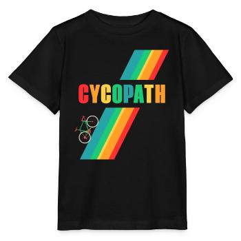 Retro Vintage Cycopath vélo vélo de route T-shirt - T-shirt bio MINI CREATOR Stanley/Stella Enfant - noir - Devant - Mikhail (115cm)