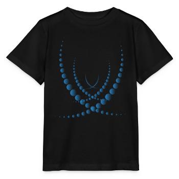 Un motif d'illusion d'optique façonne un cadeau de géométrie - T-shirt bio MINI CREATOR Stanley/Stella Enfant - noir - Devant - Mikhail (115cm)