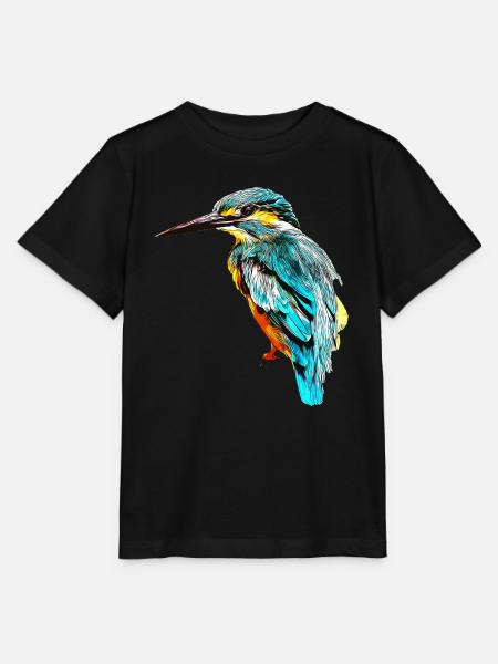 gxp eisvogel kingfisher vector art - Stanley/Stella Kinder T-Shirt MINI CREATOR - Schwarz