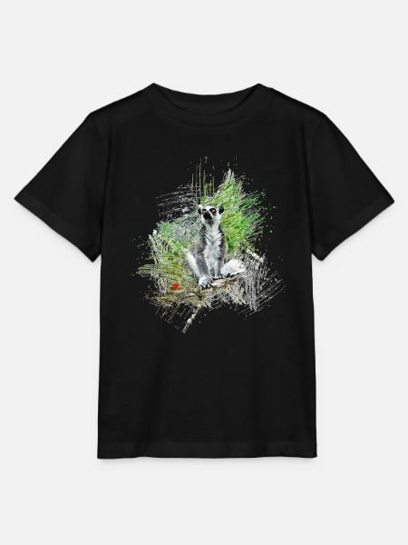 Lemur - Stanley/Stella Kinder T-Shirt MINI CREATOR - Schwarz