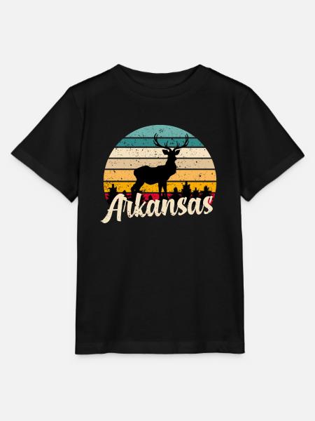 Arkansas - Stanley/Stella Kinder T-Shirt MINI CREATOR  - Schwarz