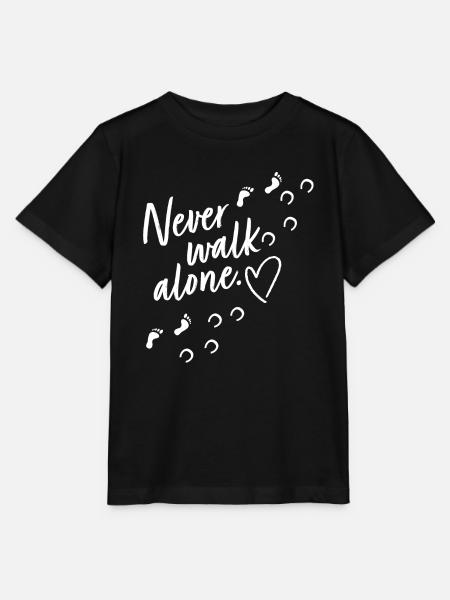 never walk alone horse - Stanley/Stella Kinder T-Shirt MINI CREATOR - Schwarz
