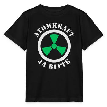 Atomkraft, Ja bitte - Stanley/Stella Kinder T-Shirt MINI CREATOR  - Schwarz - Vorne - Mikhail (115cm)